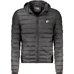 Black Polyester Jackets & Coat