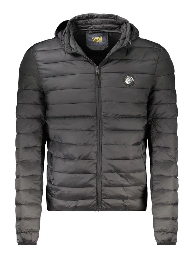 Black Polyester Jackets & Coat