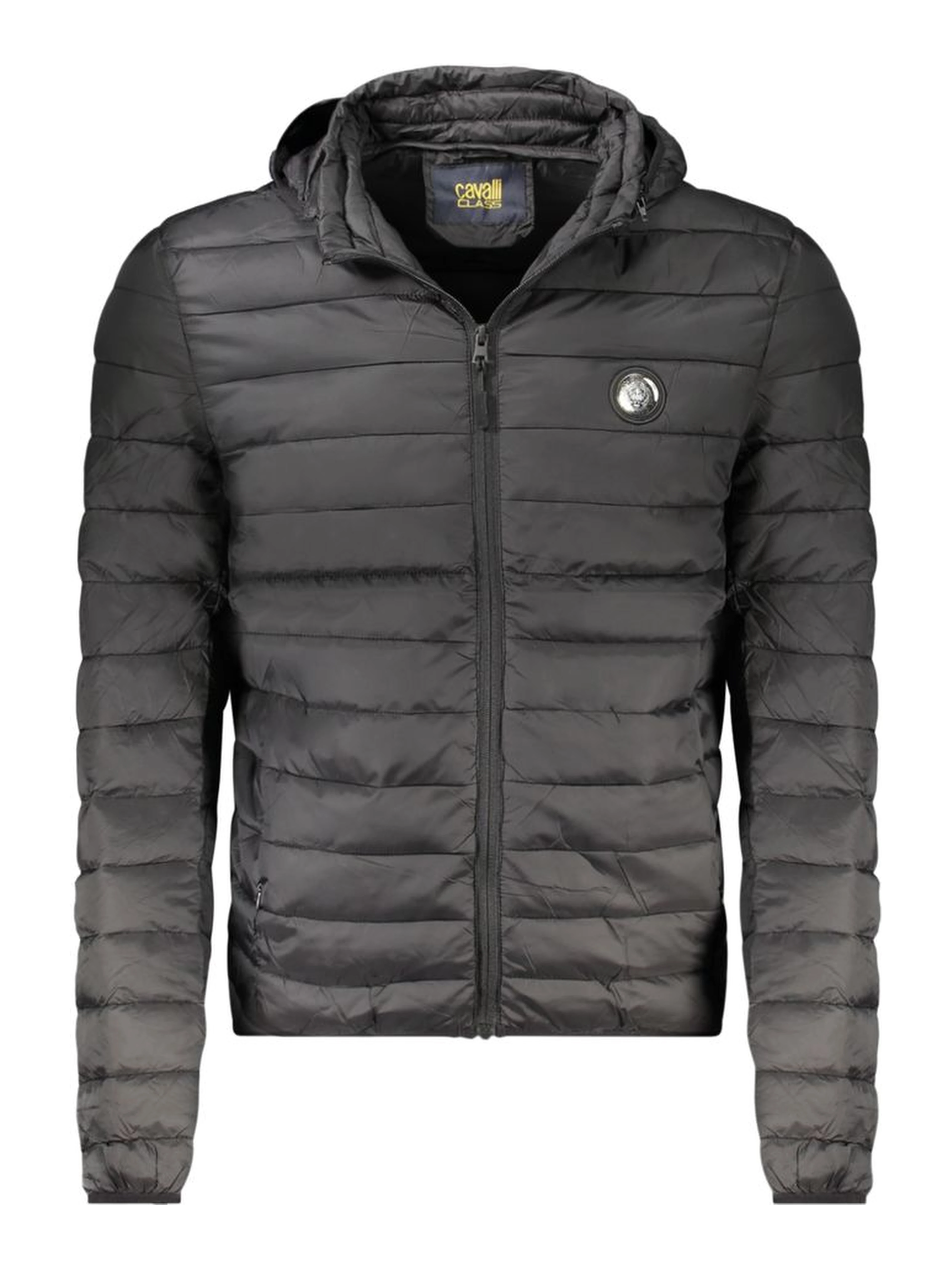 Black Polyester Jackets & Coat