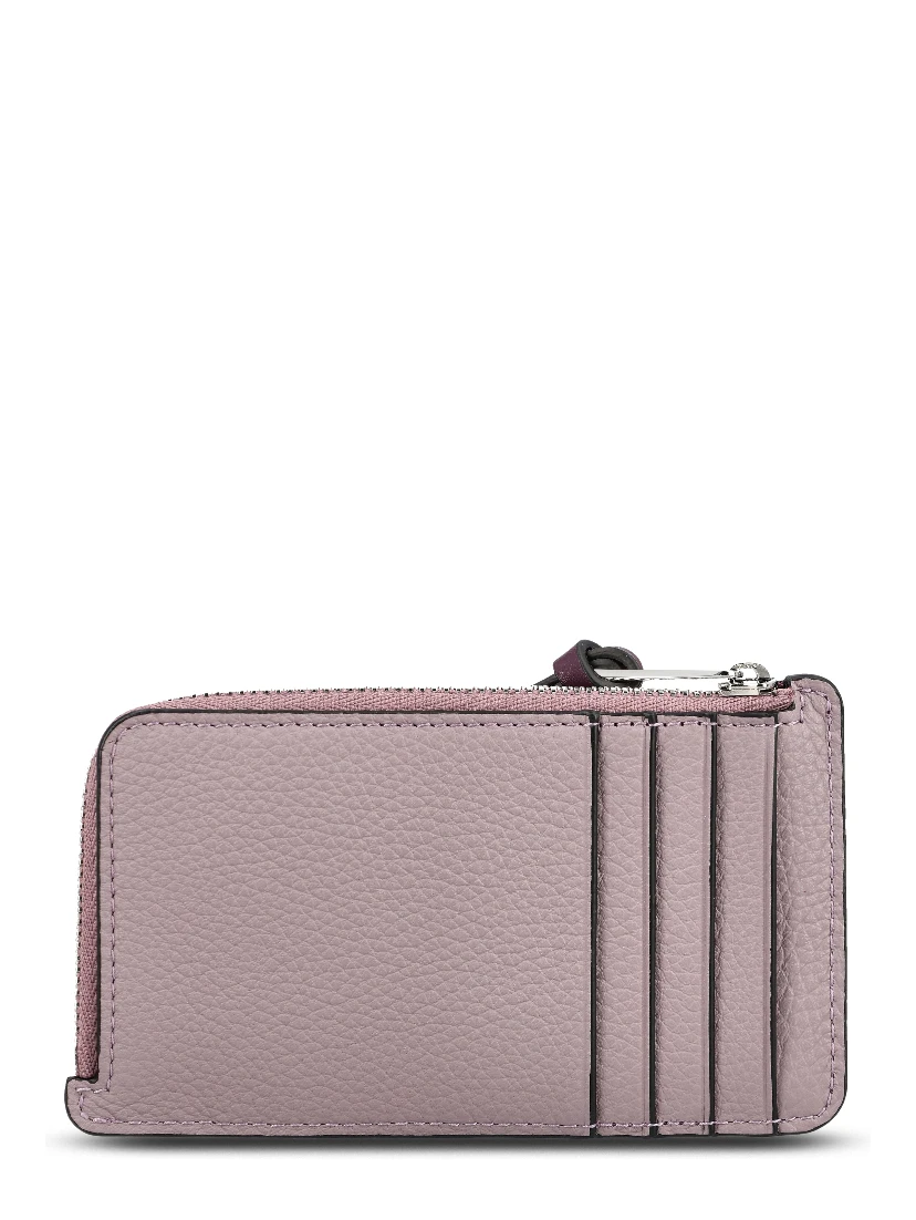 logo-embossed cardholder