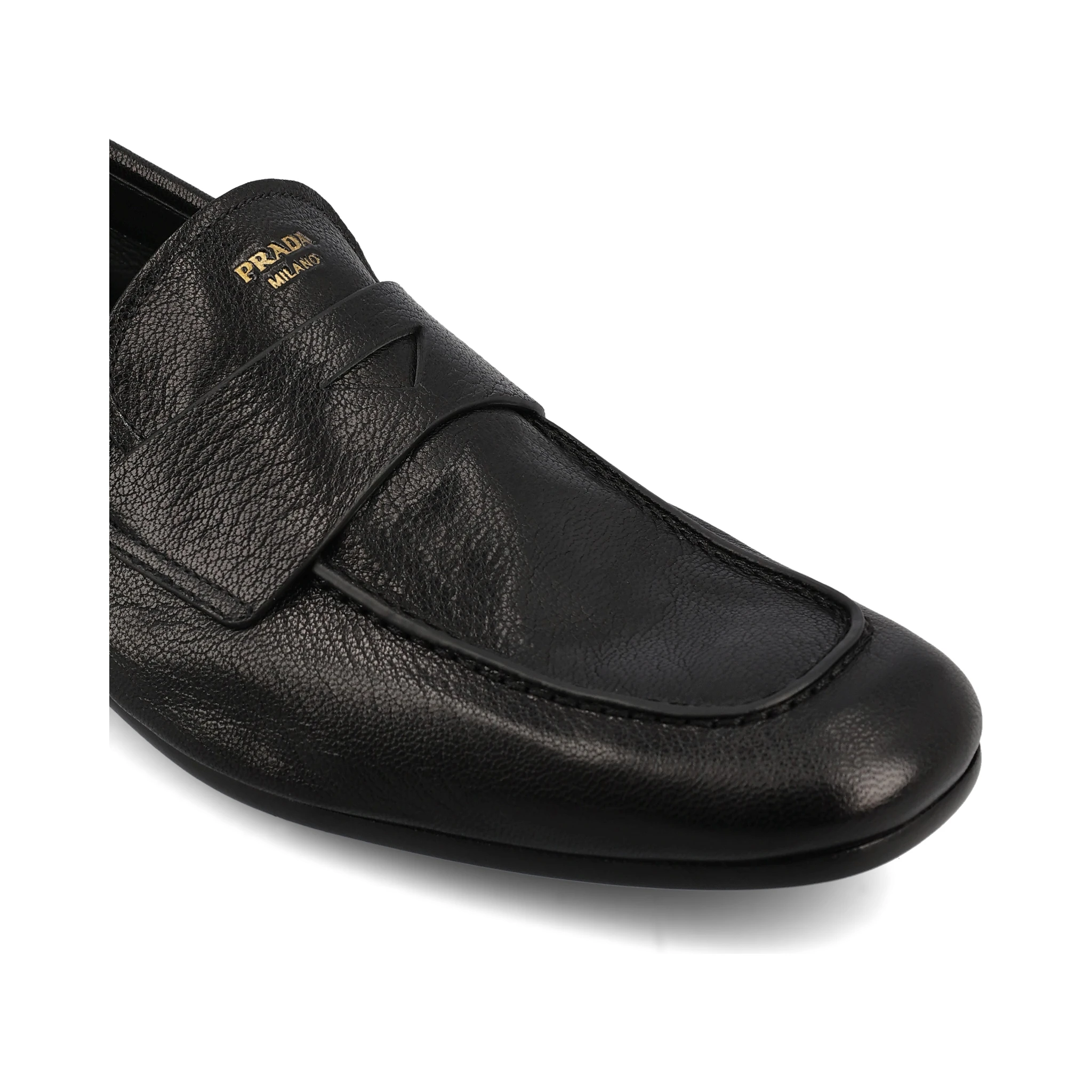 حذاء برادا مسطح أسود