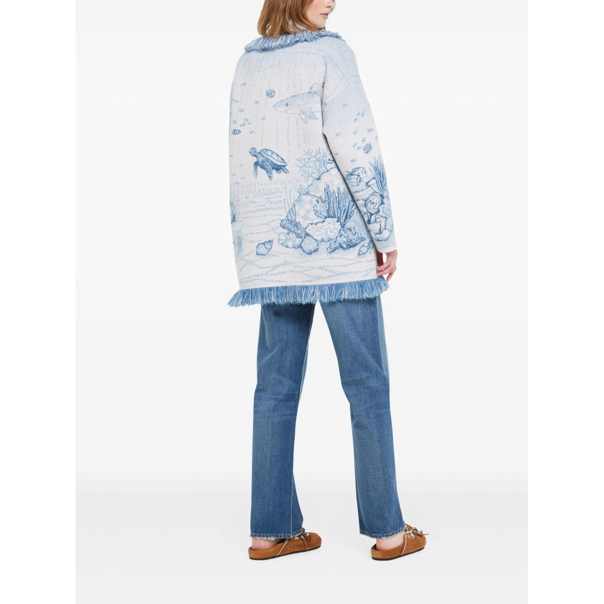 Alanui Sweaters Clear Blue