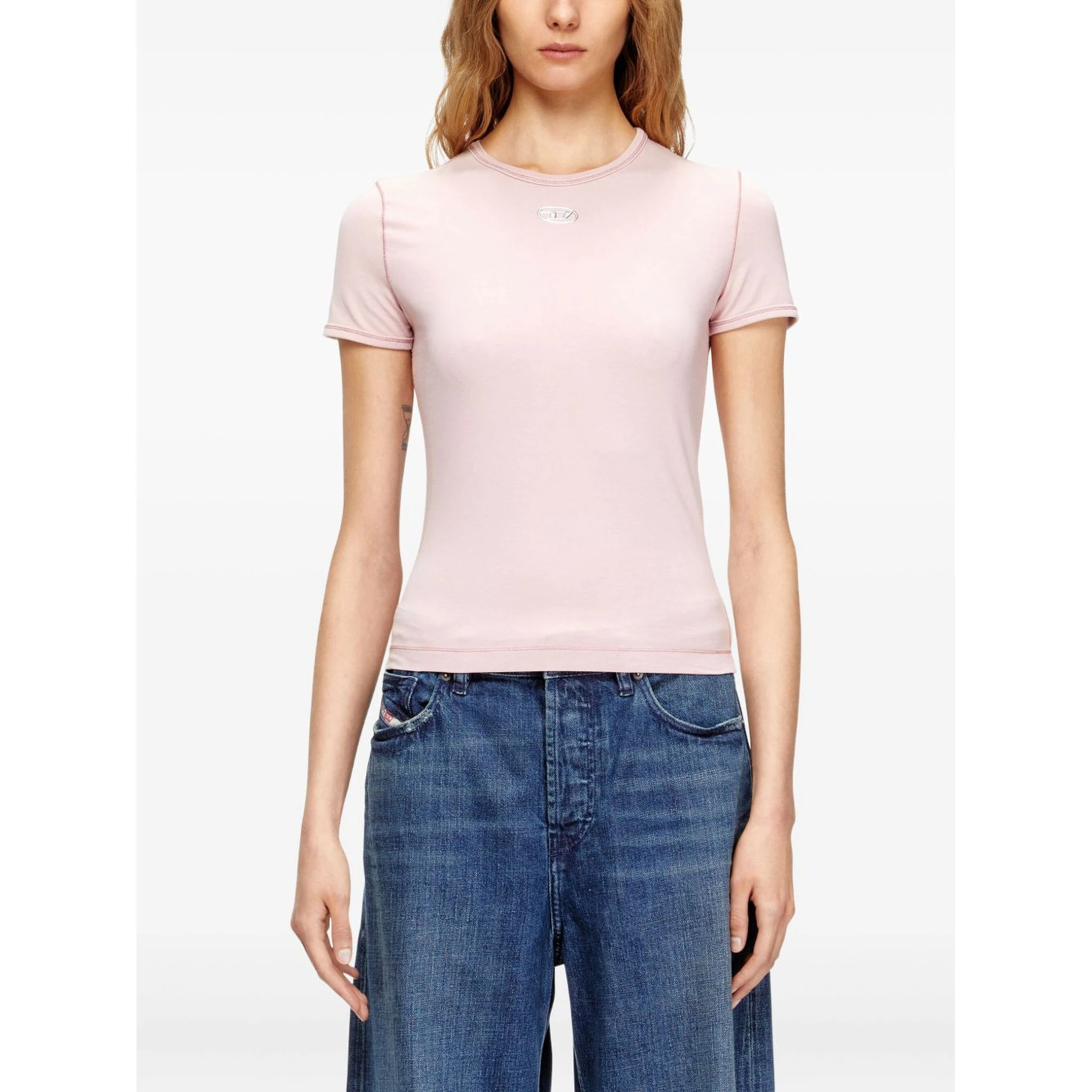 Diesel T-shirts and Polos Pink