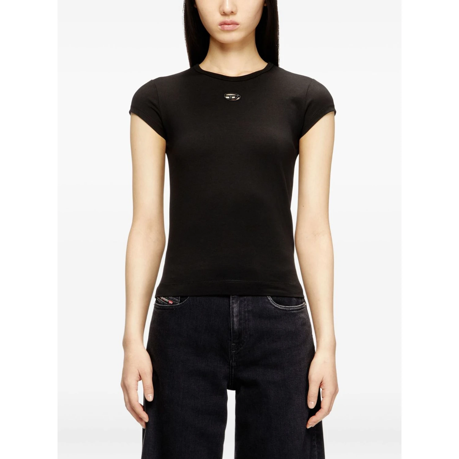 Diesel T-shirts and Polos Black