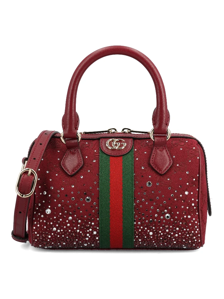 Ophidia Crystals Small Boston Bag