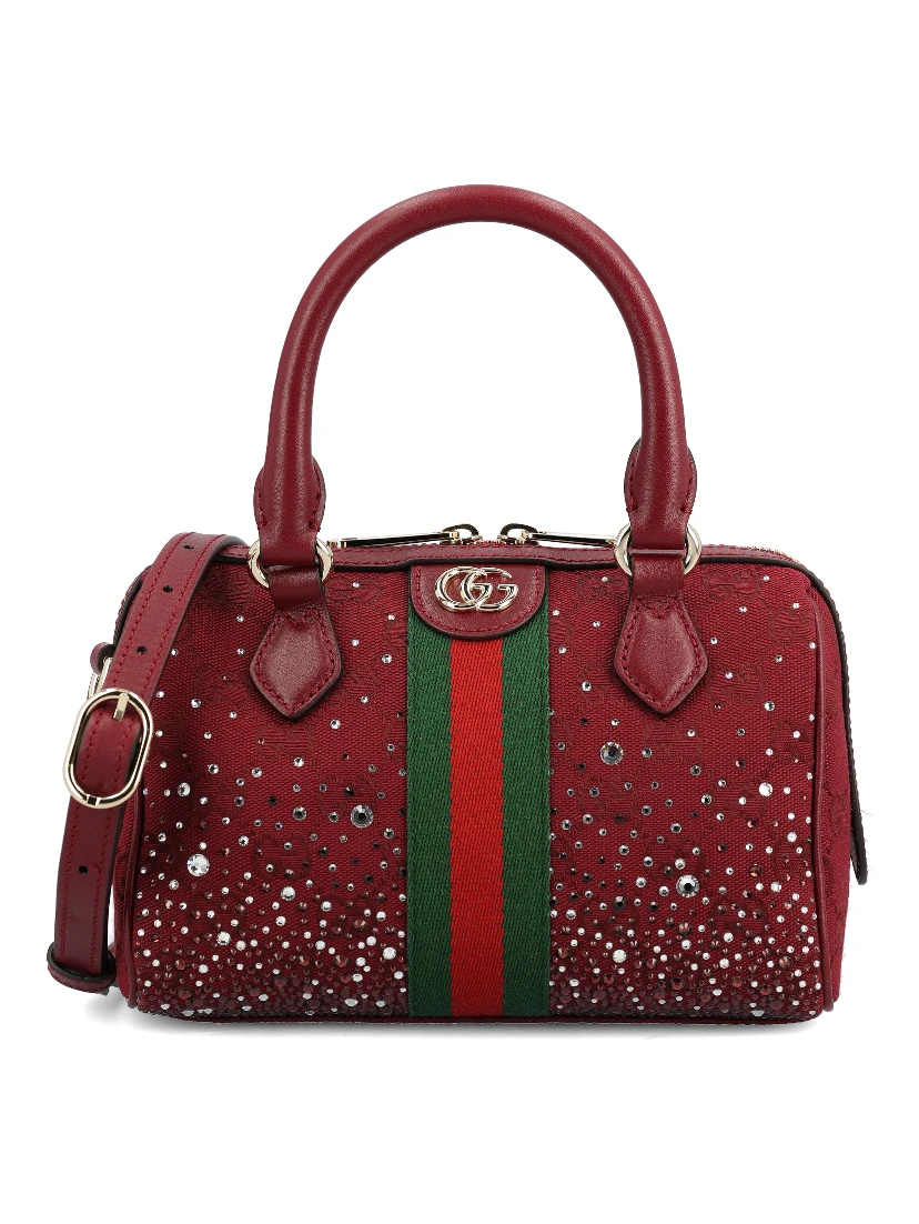 Ophidia Crystals Small Boston Bag