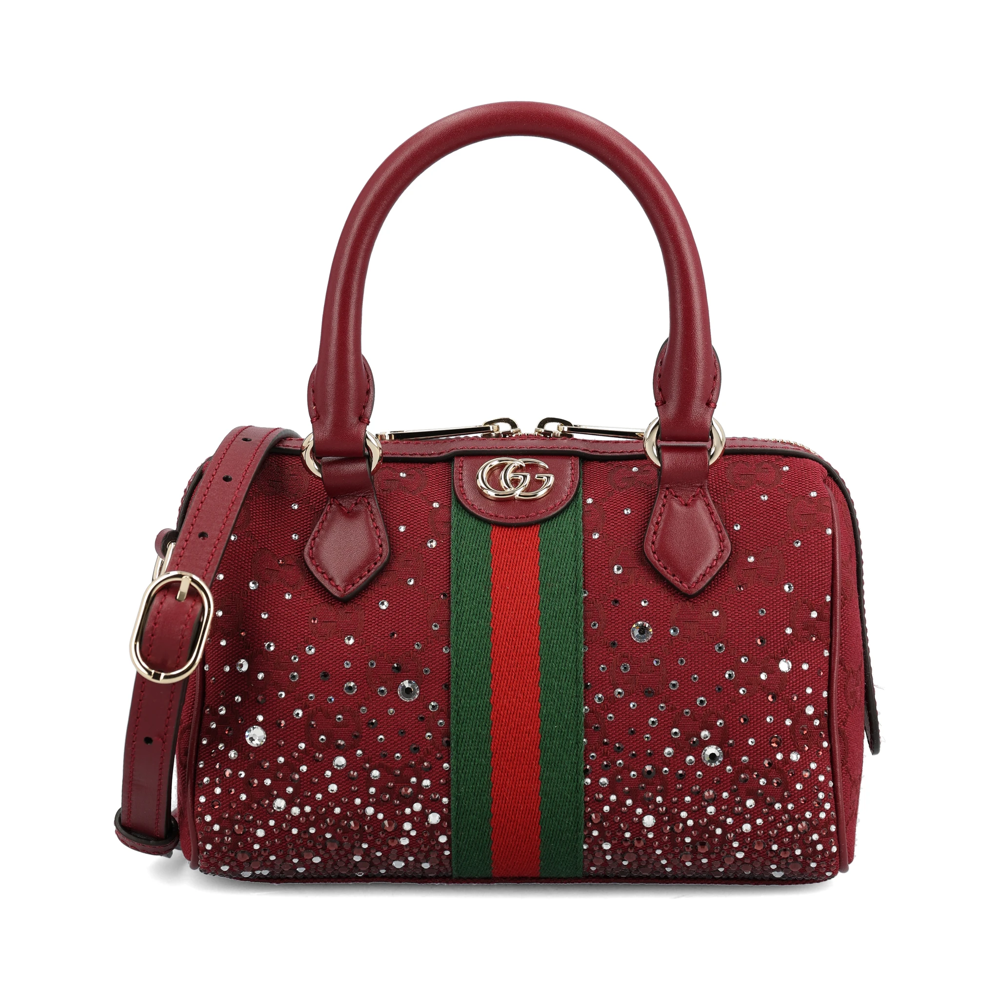 Ophidia Crystals Small Boston Bag