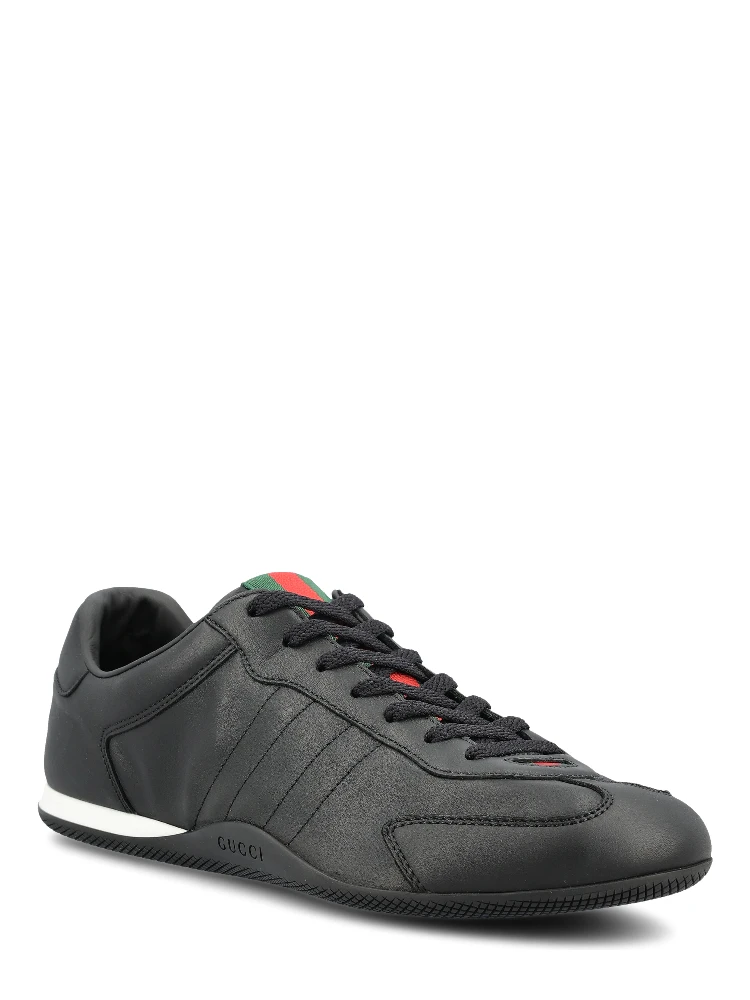 Shift trainers in black leather alternative
