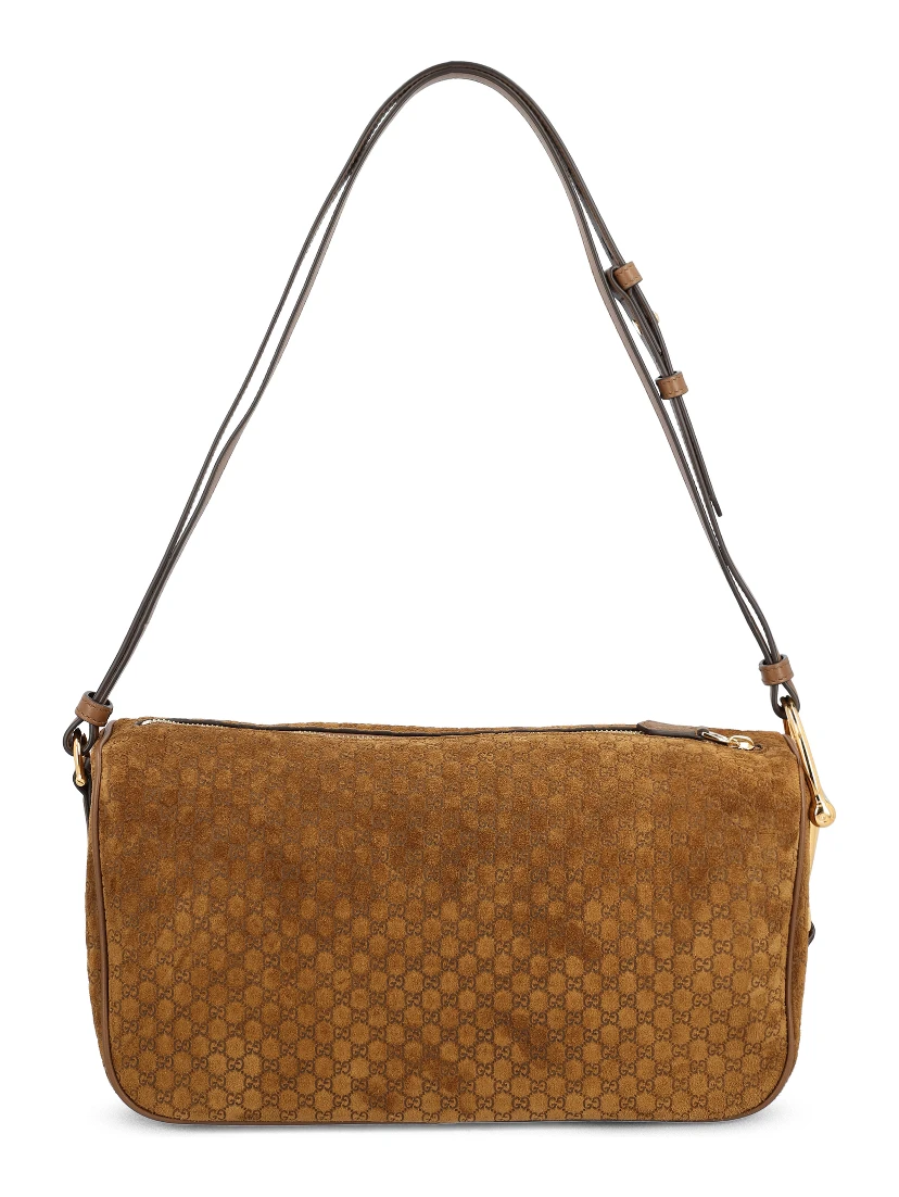 Half Horsebit Medium Shoulder Bag