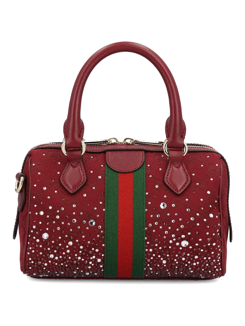 Ophidia Crystals Small Boston Bag