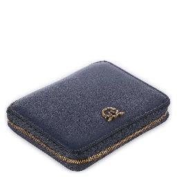 zip-around leather wallet