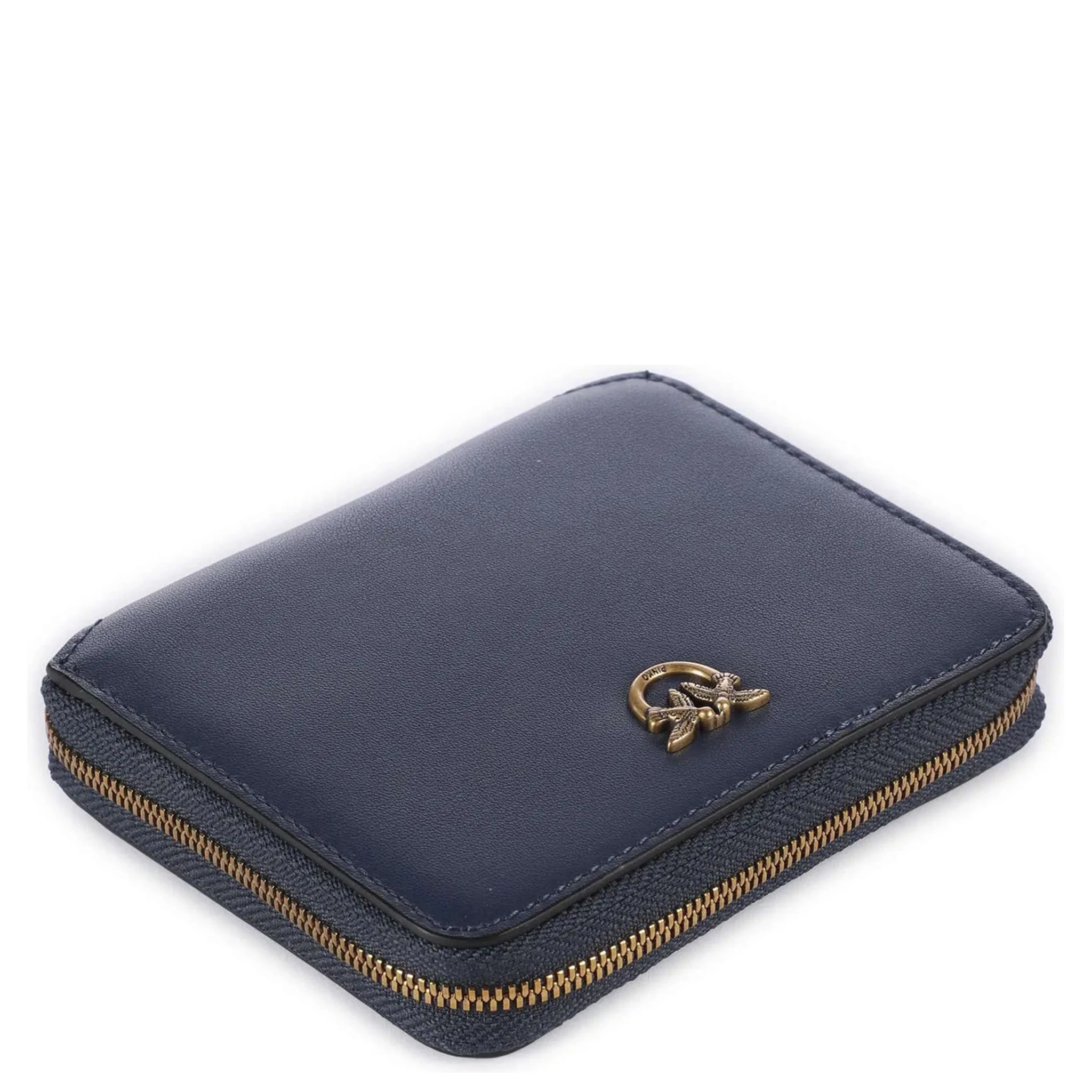 zip-around leather wallet