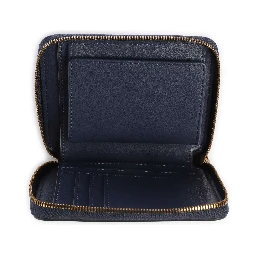 zip-around leather wallet