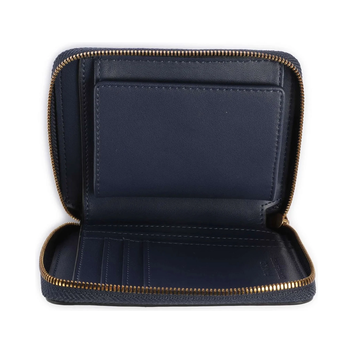 zip-around leather wallet