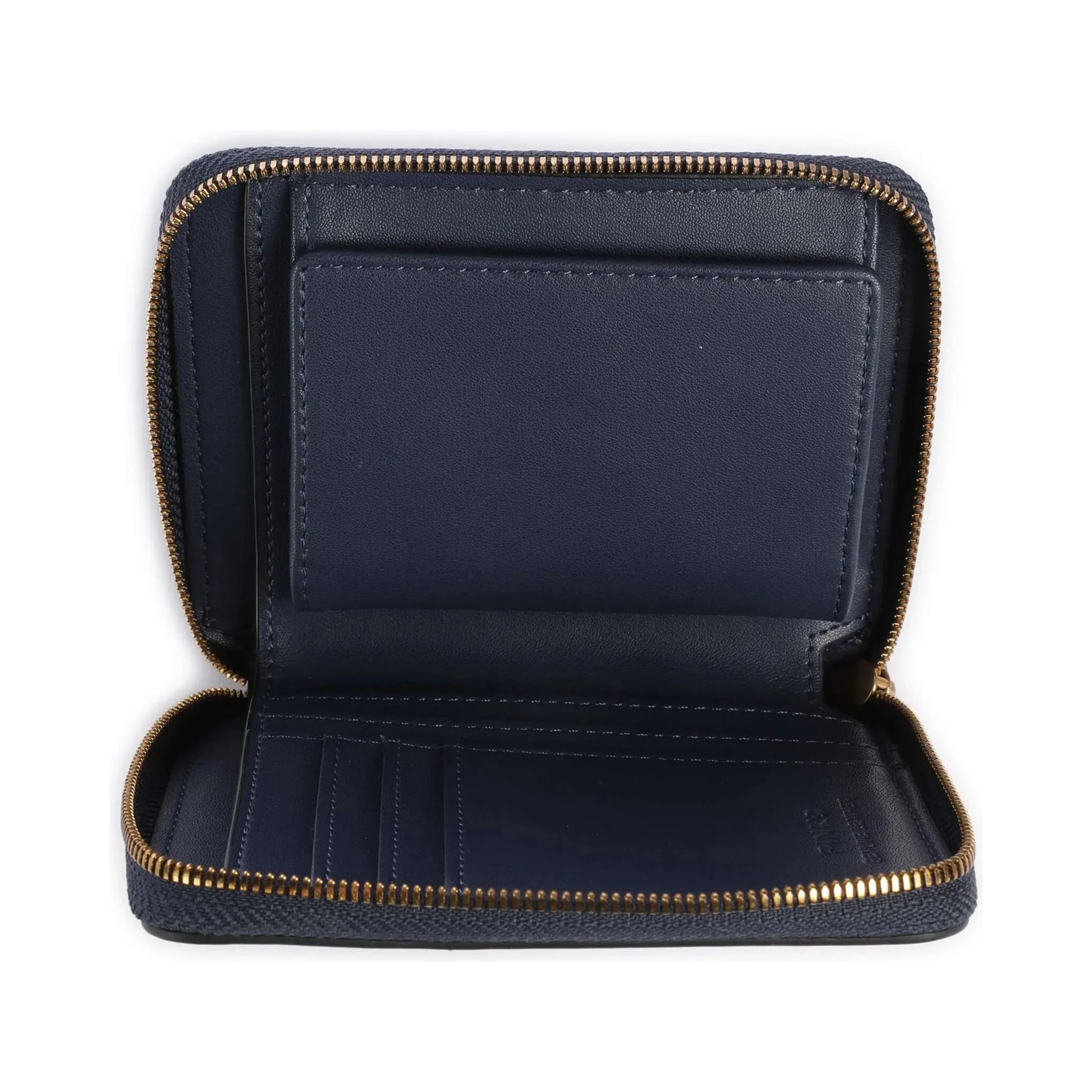 zip-around leather wallet