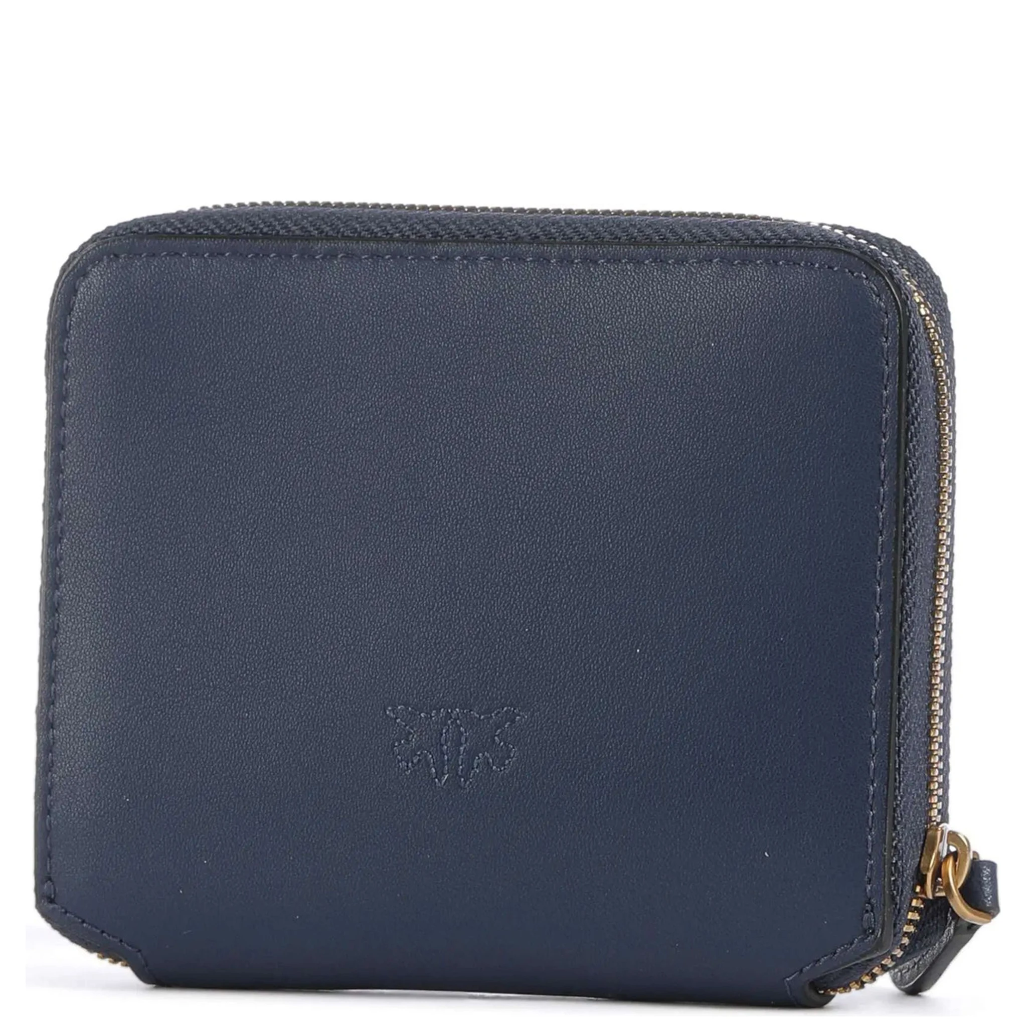 zip-around leather wallet