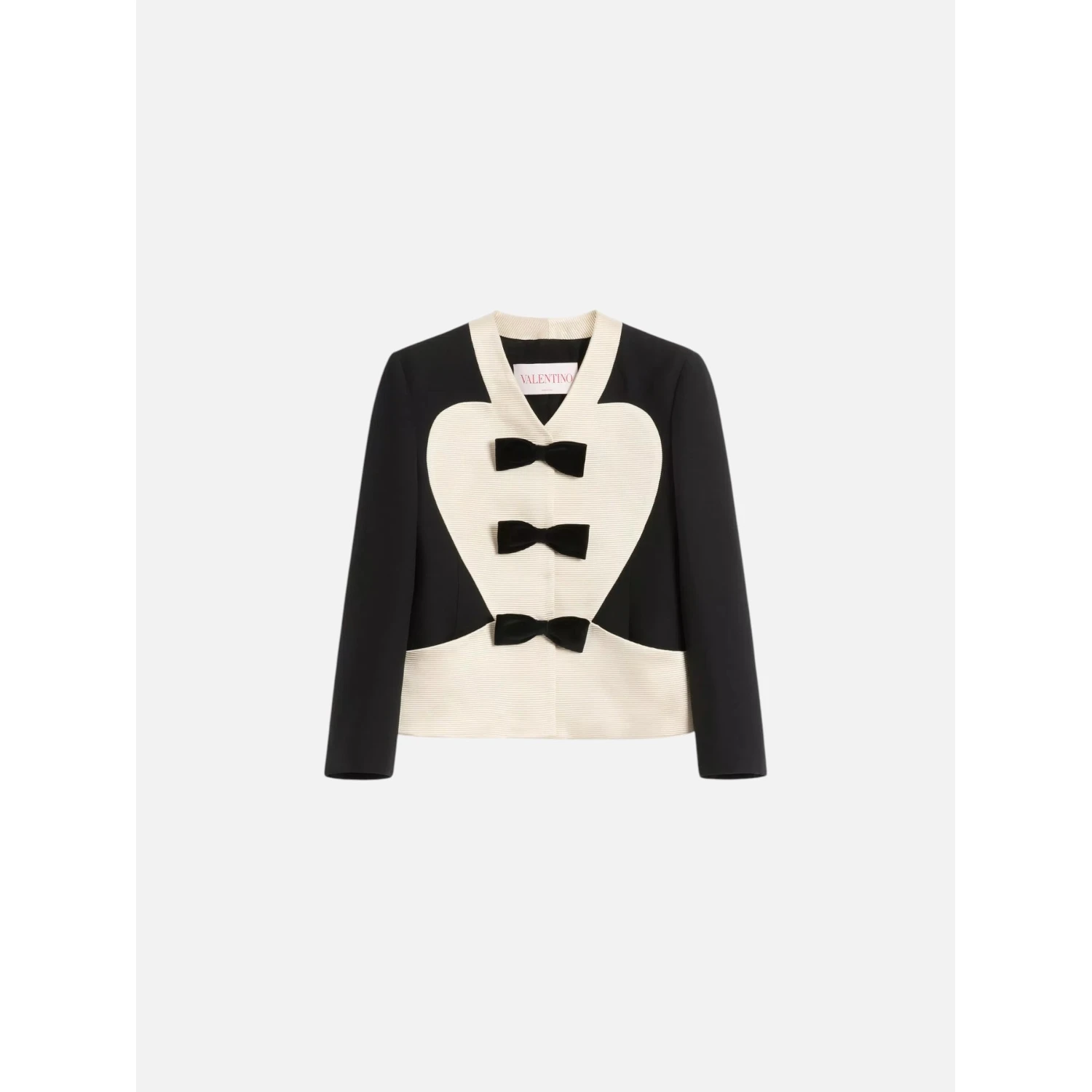bow-embellishment blazer