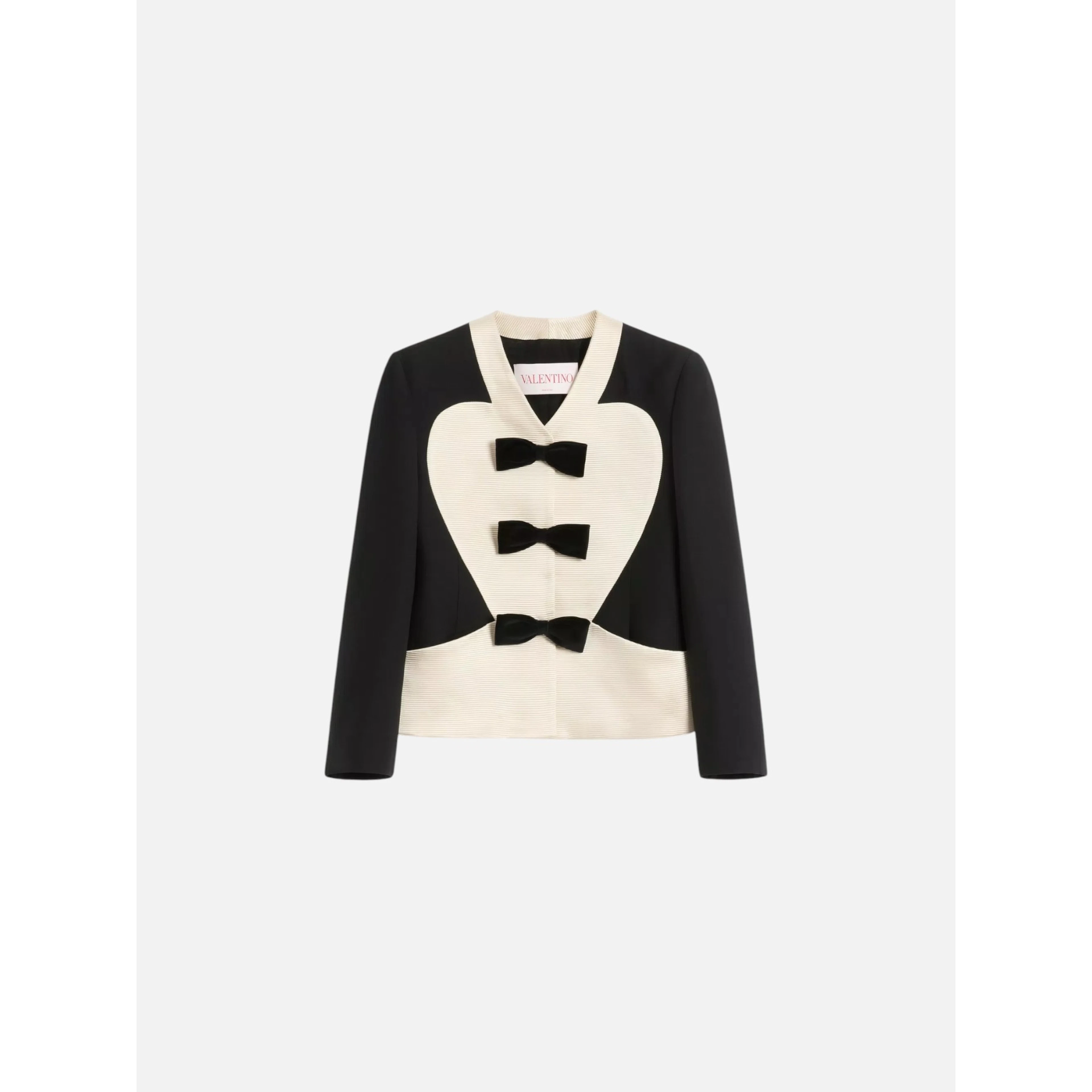 bow-embellishment blazer