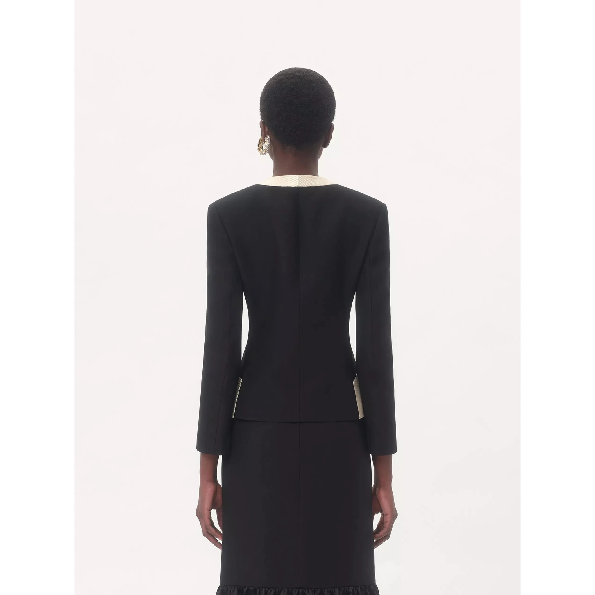 bow-embellishment blazer