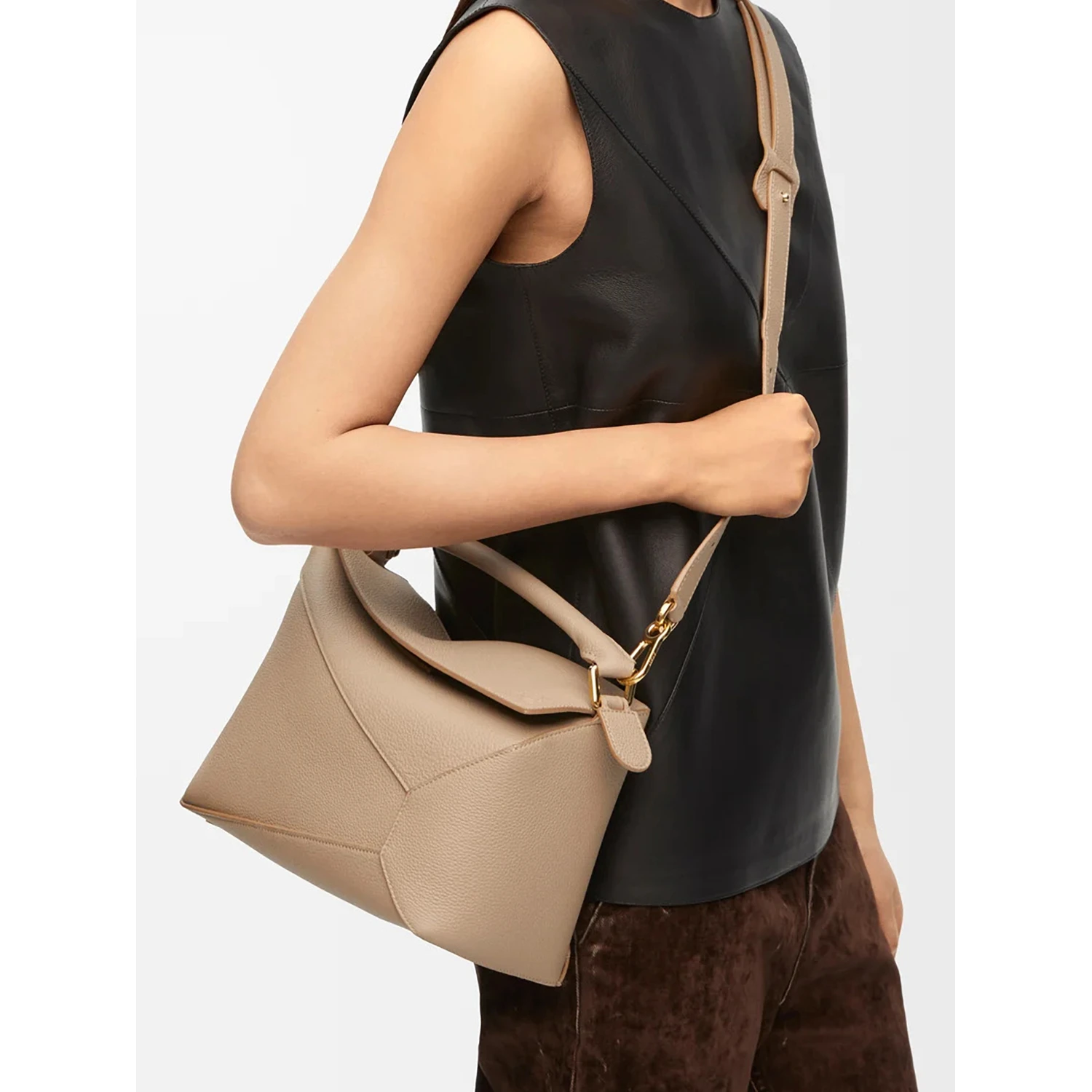 2020s medium Puzzle two-way handbag