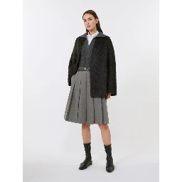 Polo-collar Cable-knit Vest