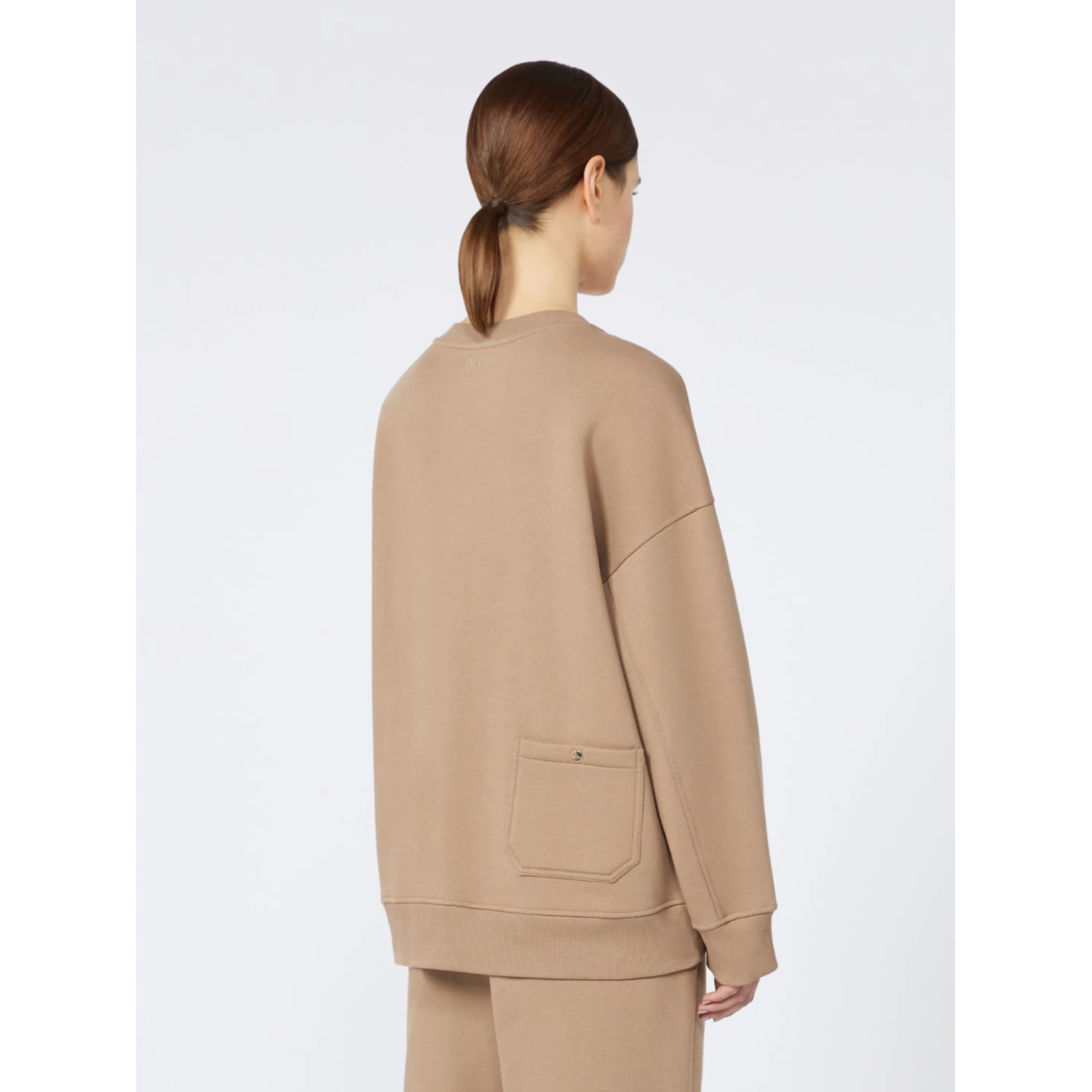 Embroidered cotton sweatshirt
