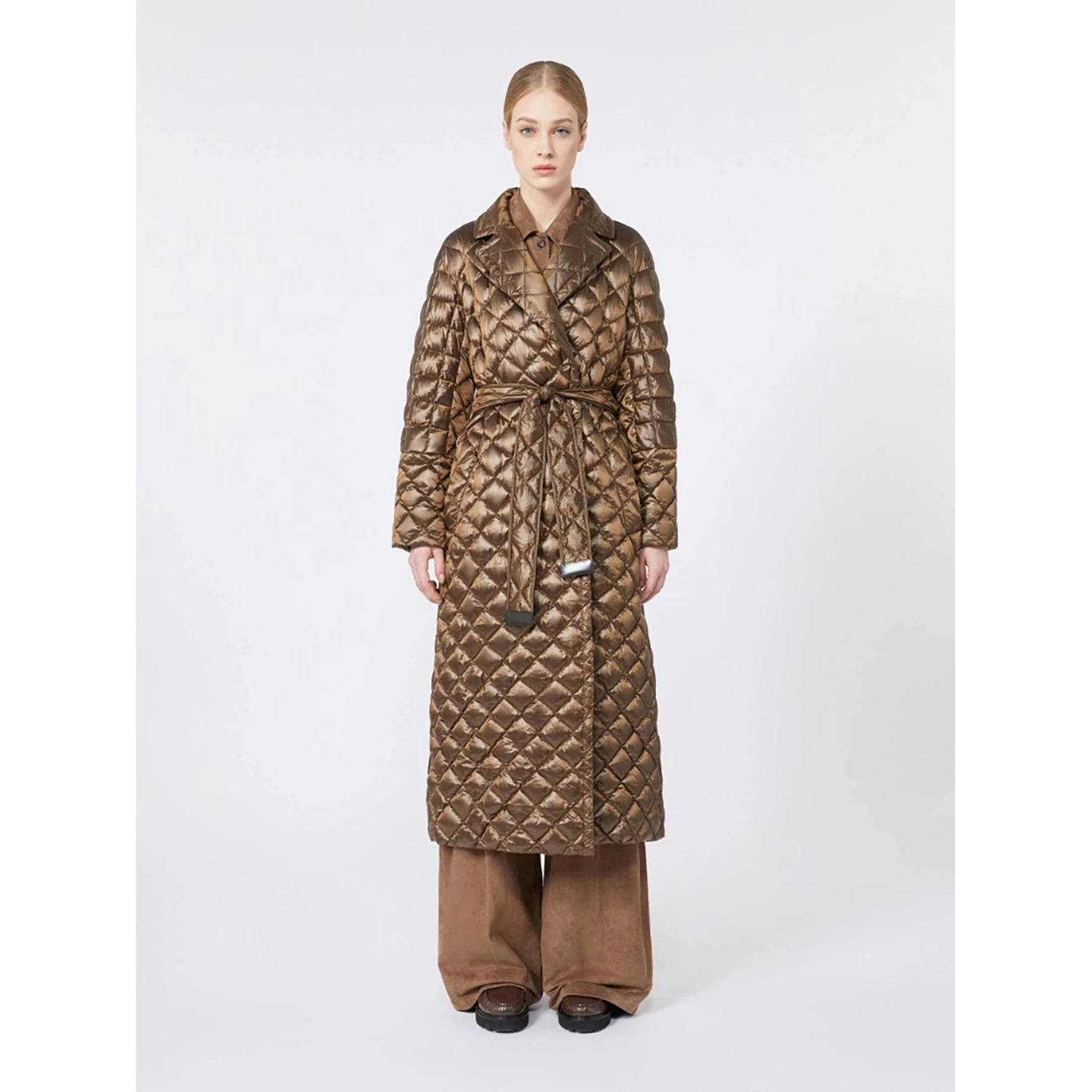Hooded quilted coat