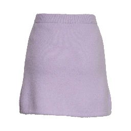 Lilac Crystal Trim Knit Skirt