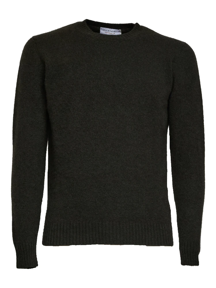 Maglia Girocollo In Seta, Cashmere