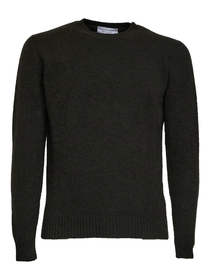 Maglia Girocollo In Seta, Cashmere