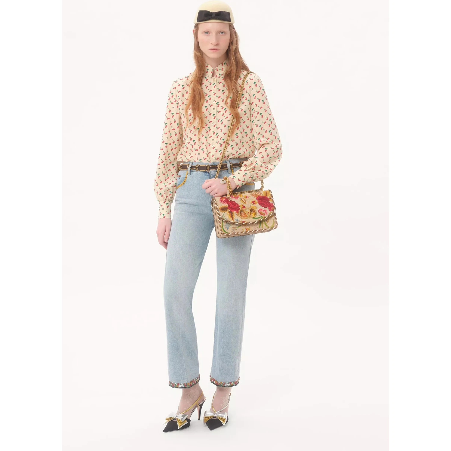 Cady Couture printed silk blouse