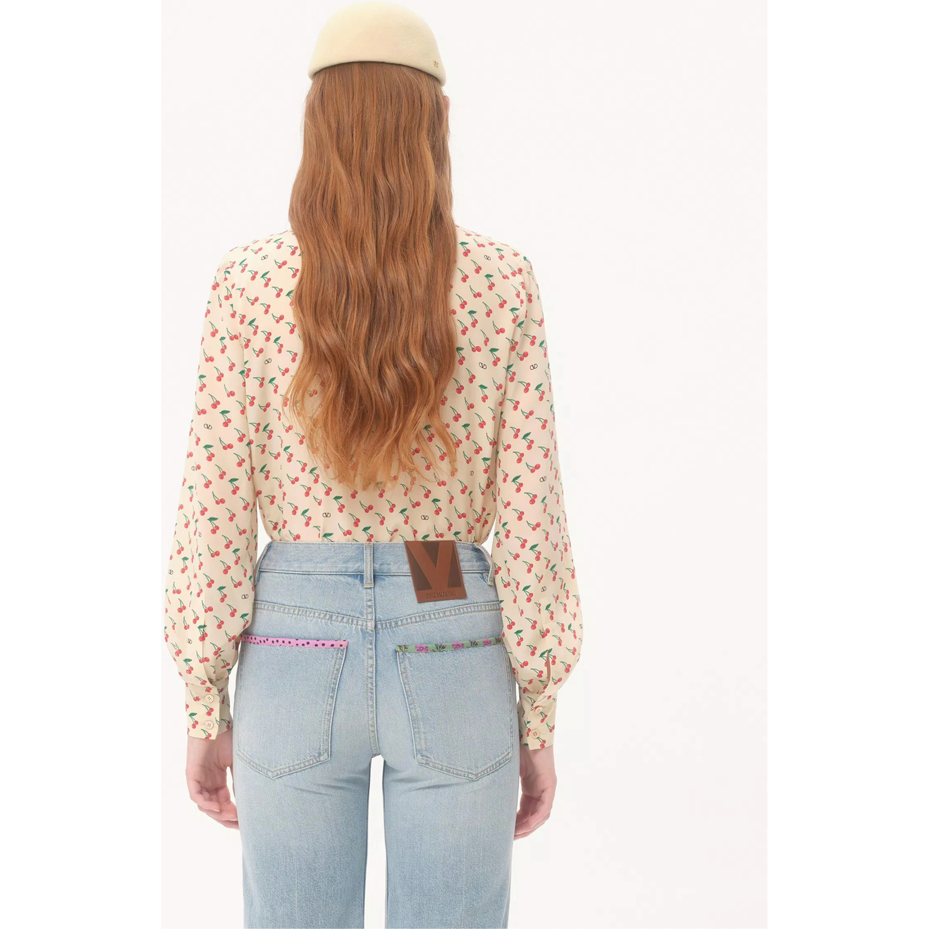 Cady Couture printed silk blouse