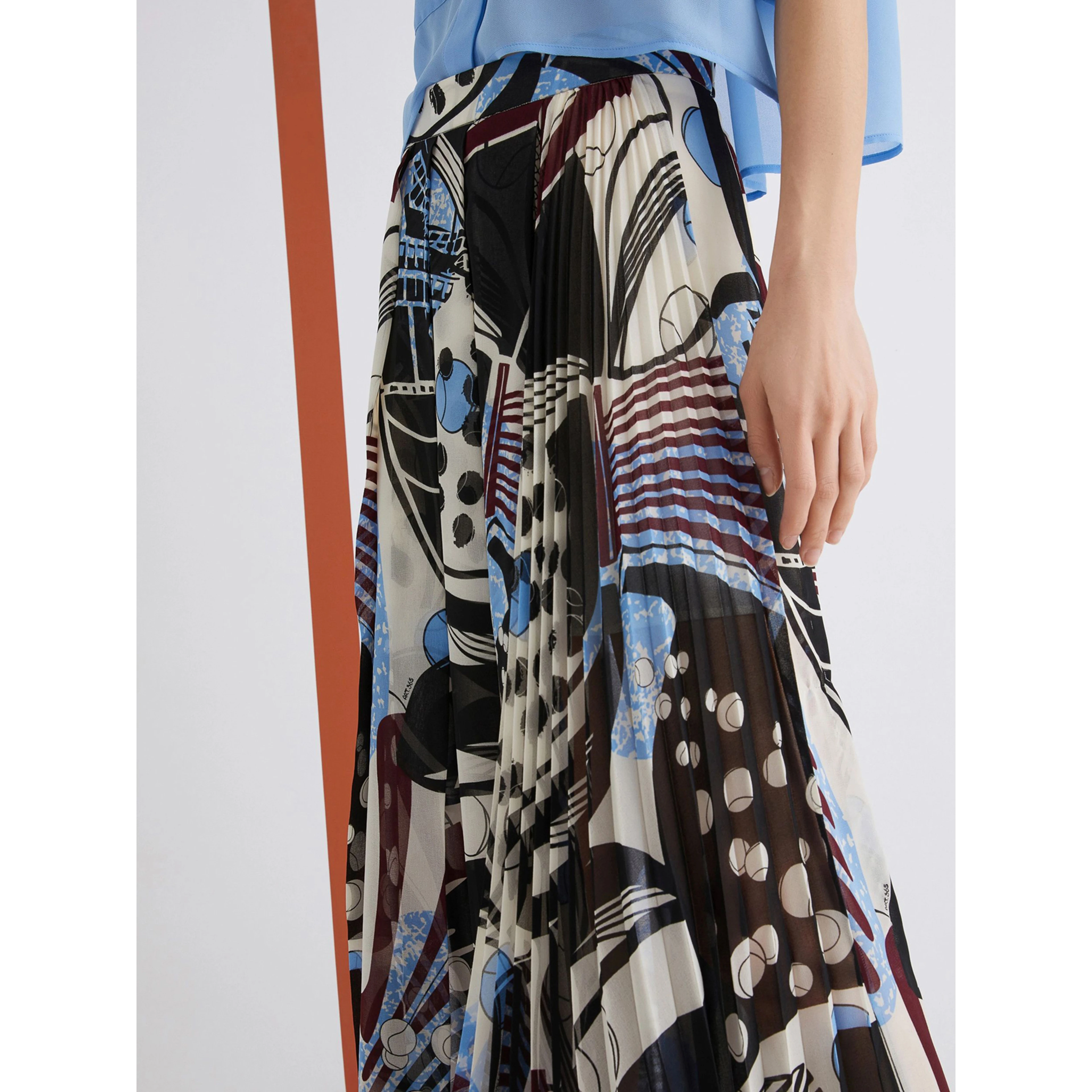 Long print skirt