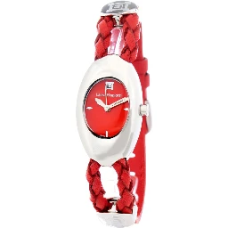 Red Leather Dress Watch