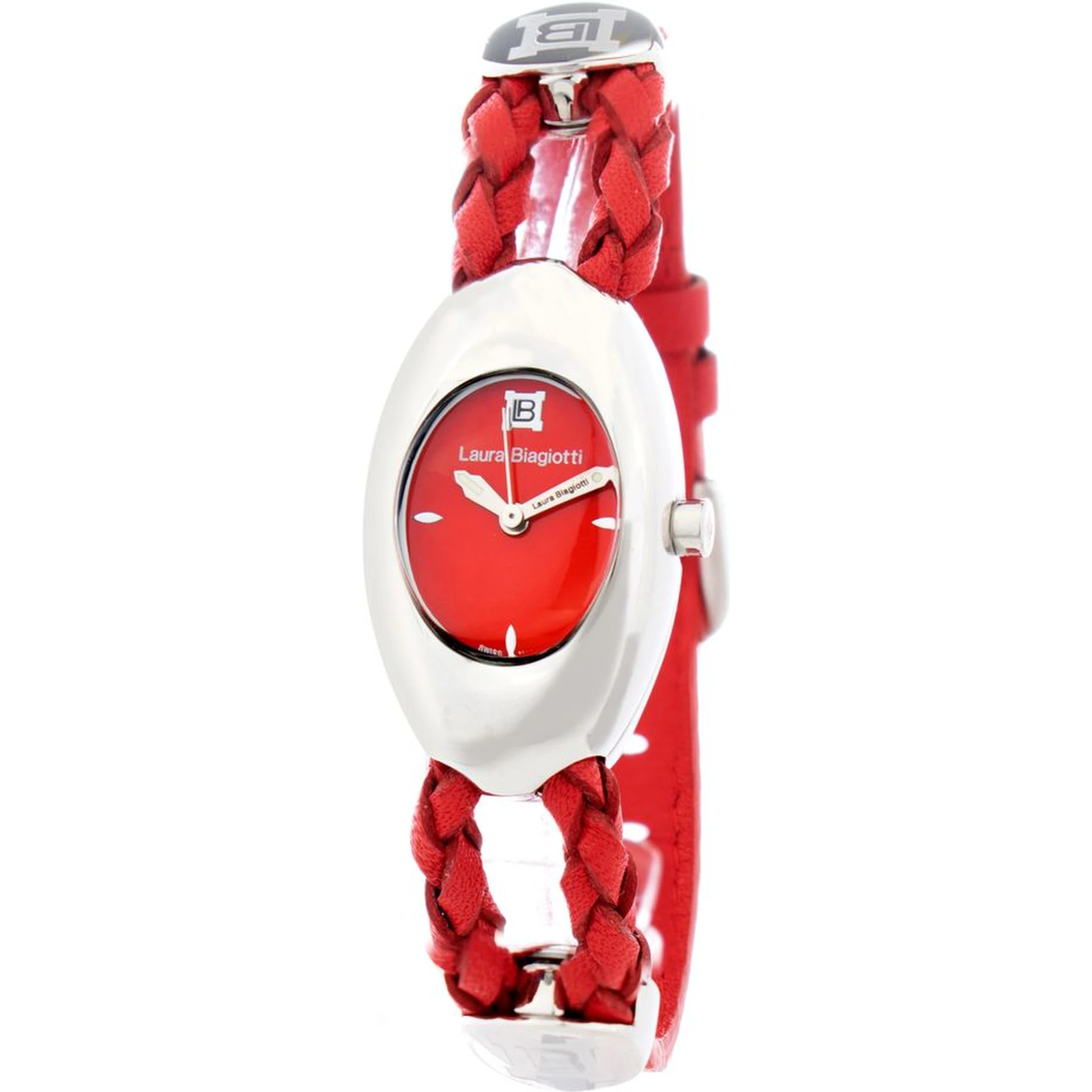 Red Leather Dress Watch