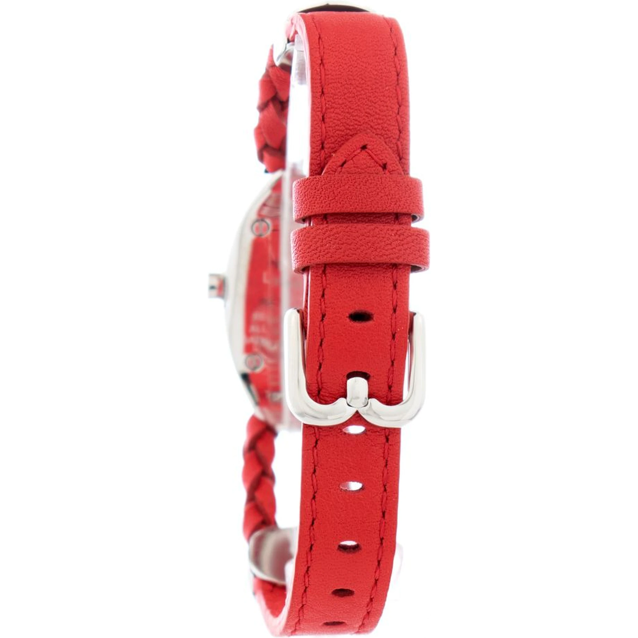 Red Leather Dress Watch