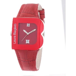Red Leather Dress Watch