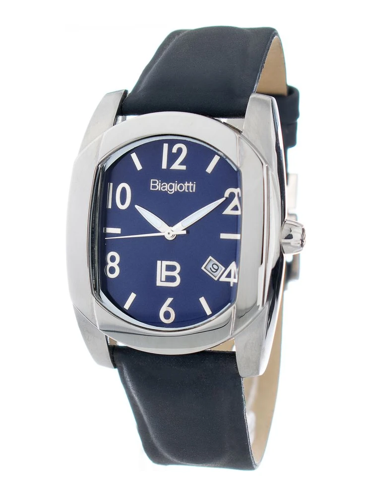 Blue Leather Dress Watch