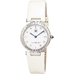 Beige Leather Dress Watch