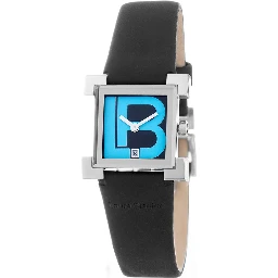 Black Leather Dress Watch