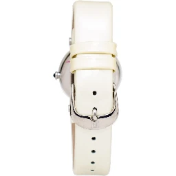 Beige Leather Dress Watch