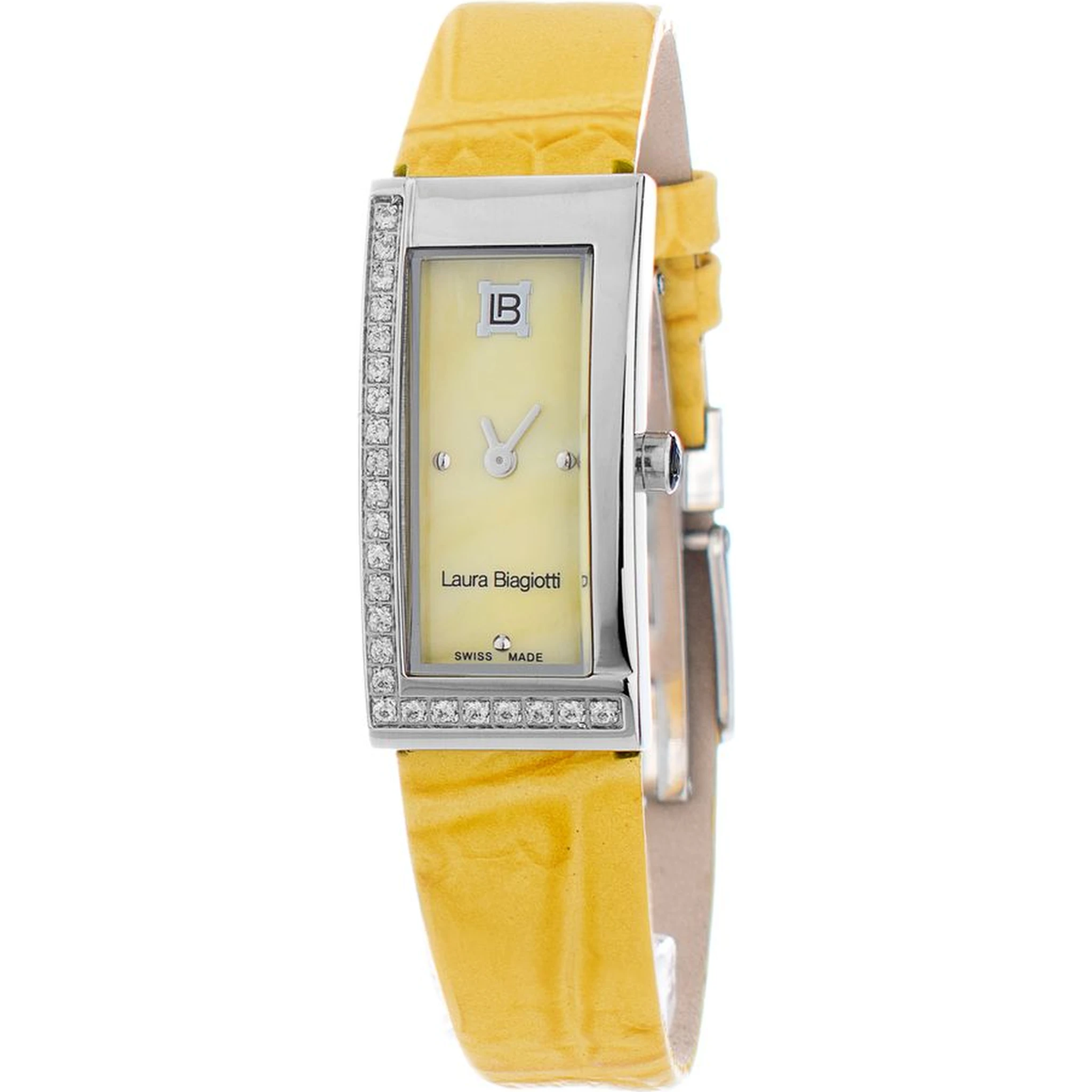Yellow Leather Dress Watch