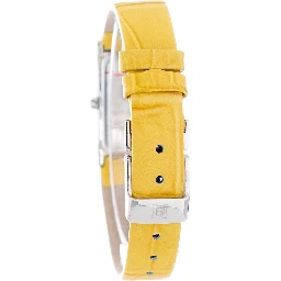Yellow Leather Dress Watch