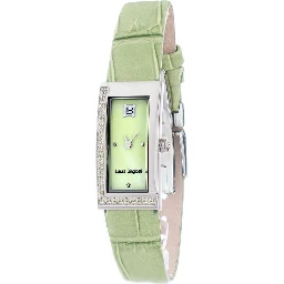Green Leather Dress Watch