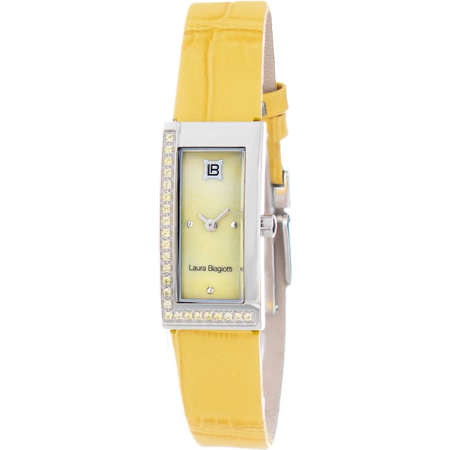 Yellow Leather Dress Watch
