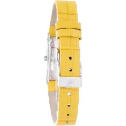 Yellow Leather Dress Watch