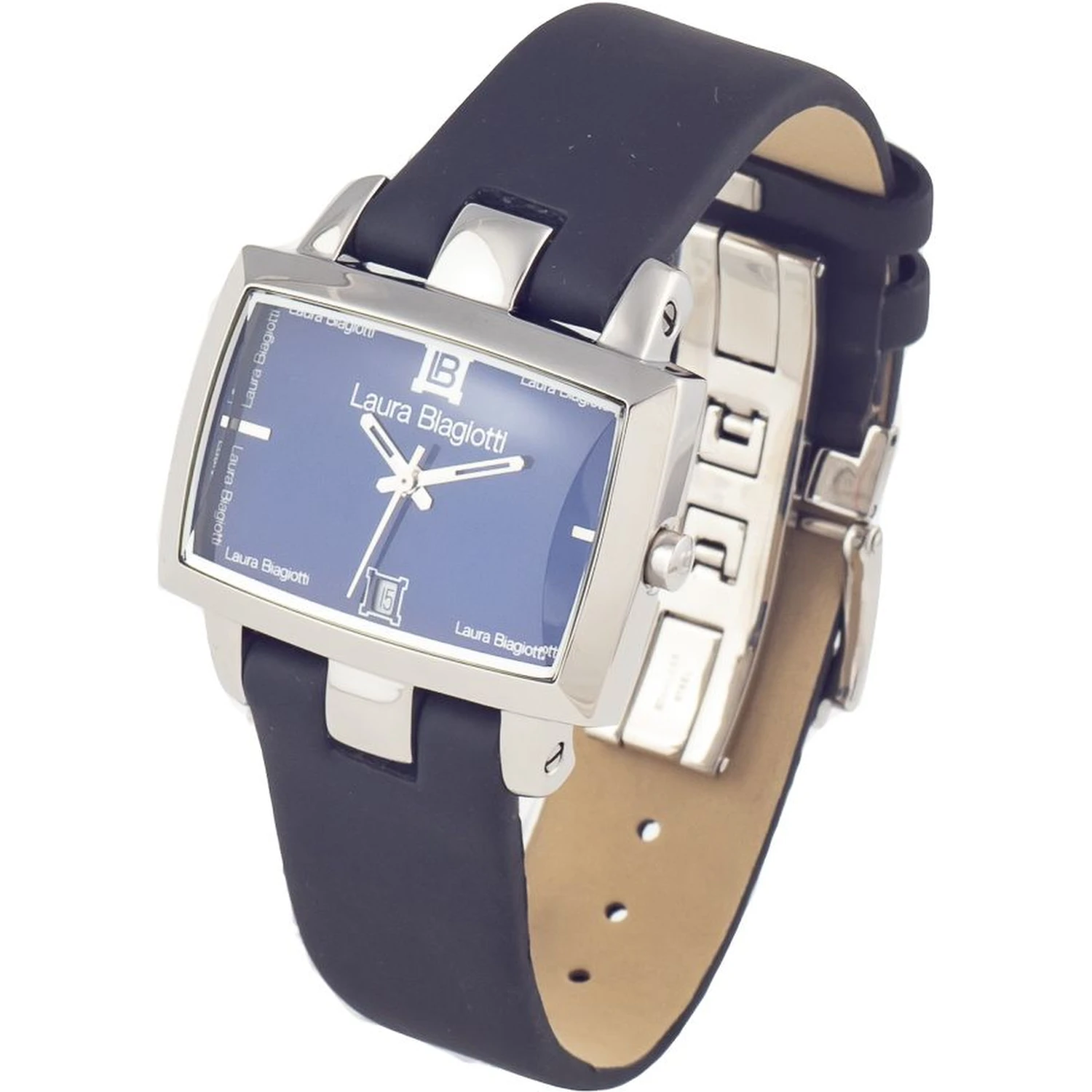 Black Leather Dress Watch