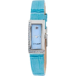 Blue Leather Dress Watch