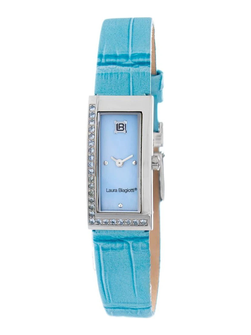 Blue Leather Dress Watch