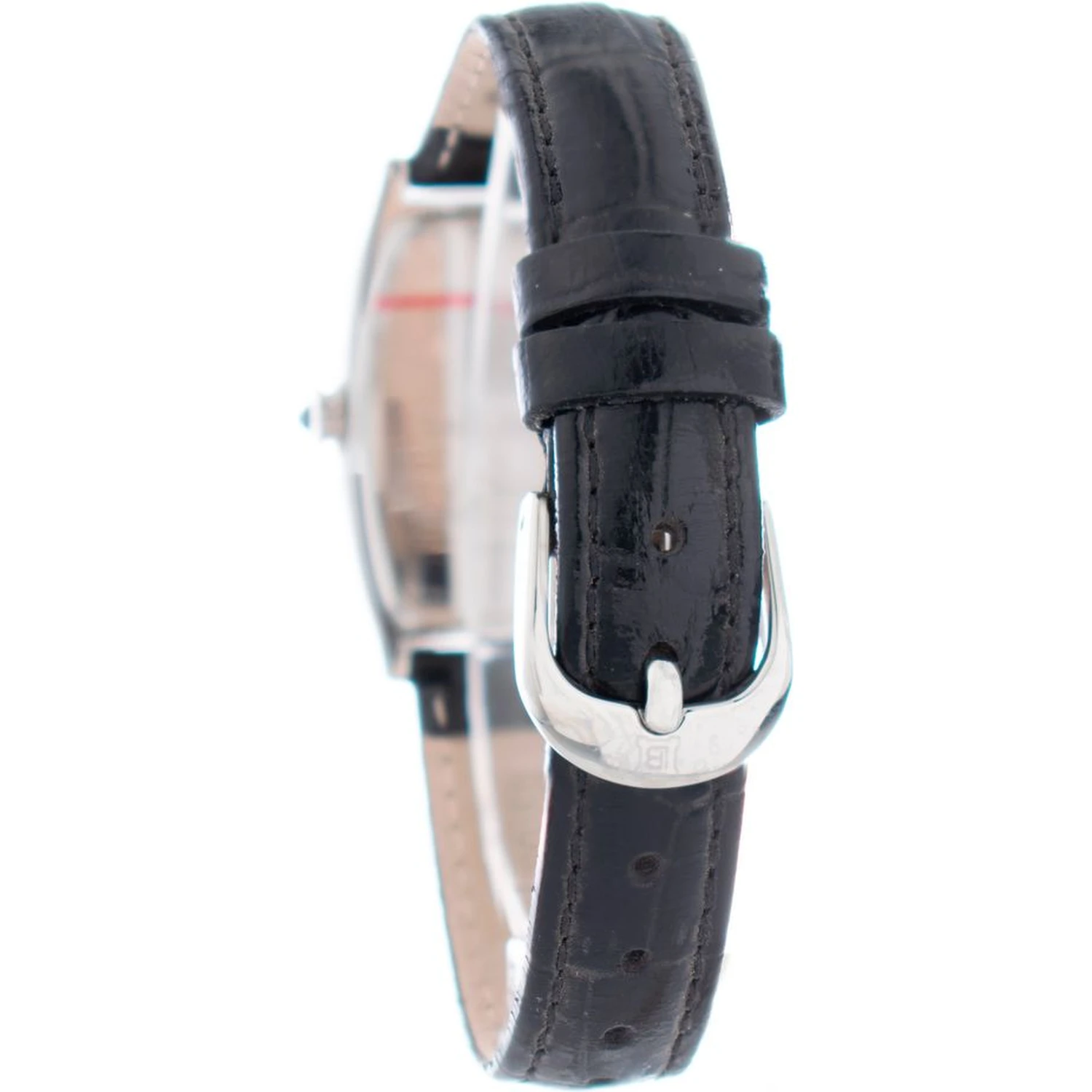 Black Leather Dress Watch